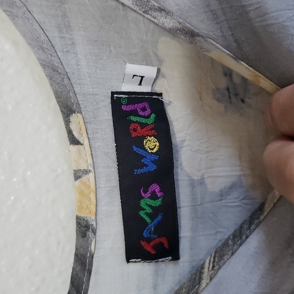 Vintage Jams World Hawaii Small Coal Flower Maxi Dress, Size L - Picture 4 of 11